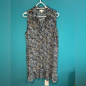 Cottagecore Floral Sleeveless Dress